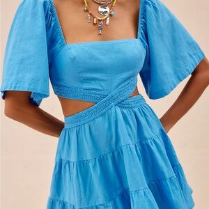 Free People Cross Of Sunlight Mini Dress Size Medium